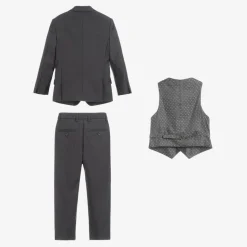 Boys Grey Viscose Suit