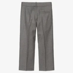 Boys Grey Wool Trousers