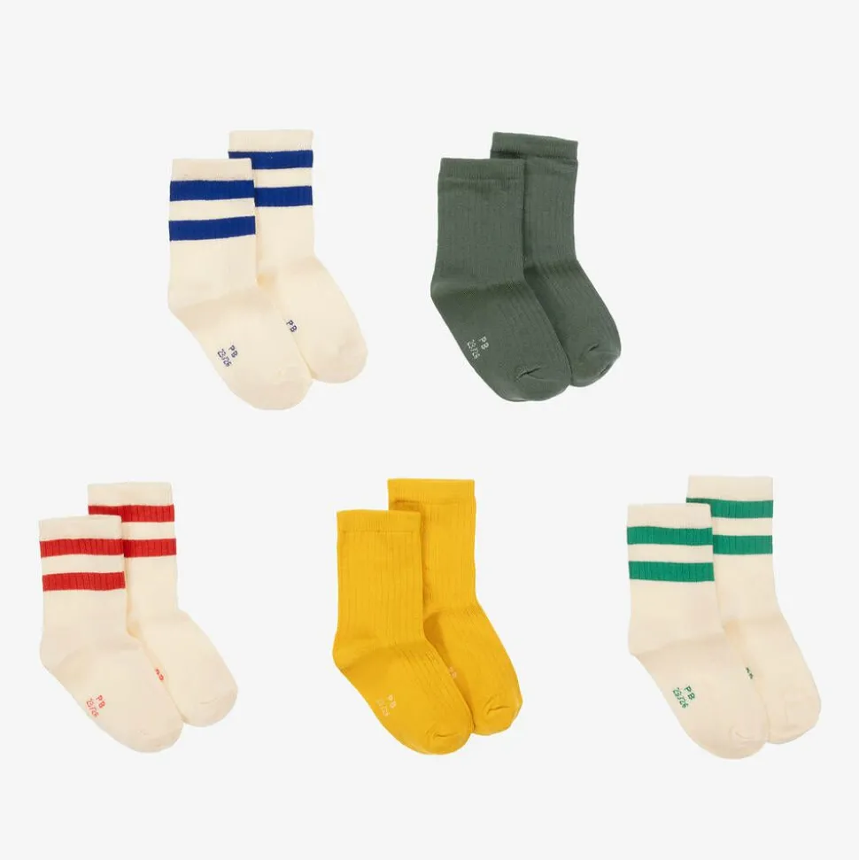 Boys Ivory Ankle Socks (5 Pack)