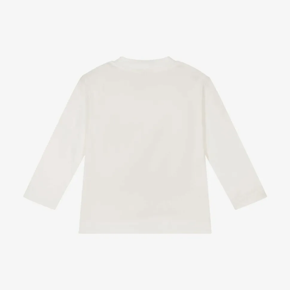 Boys Ivory Cotton Hedgehog Top