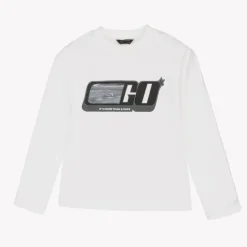 Boys Ivory Cotton Lenticular Top