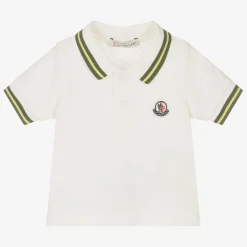 Boys Ivory Cotton Piqué Polo Shirt