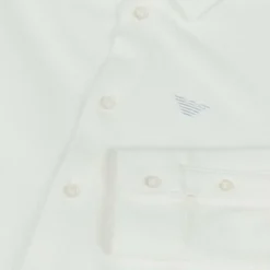 Boys Ivory Cotton Piqué Shirt