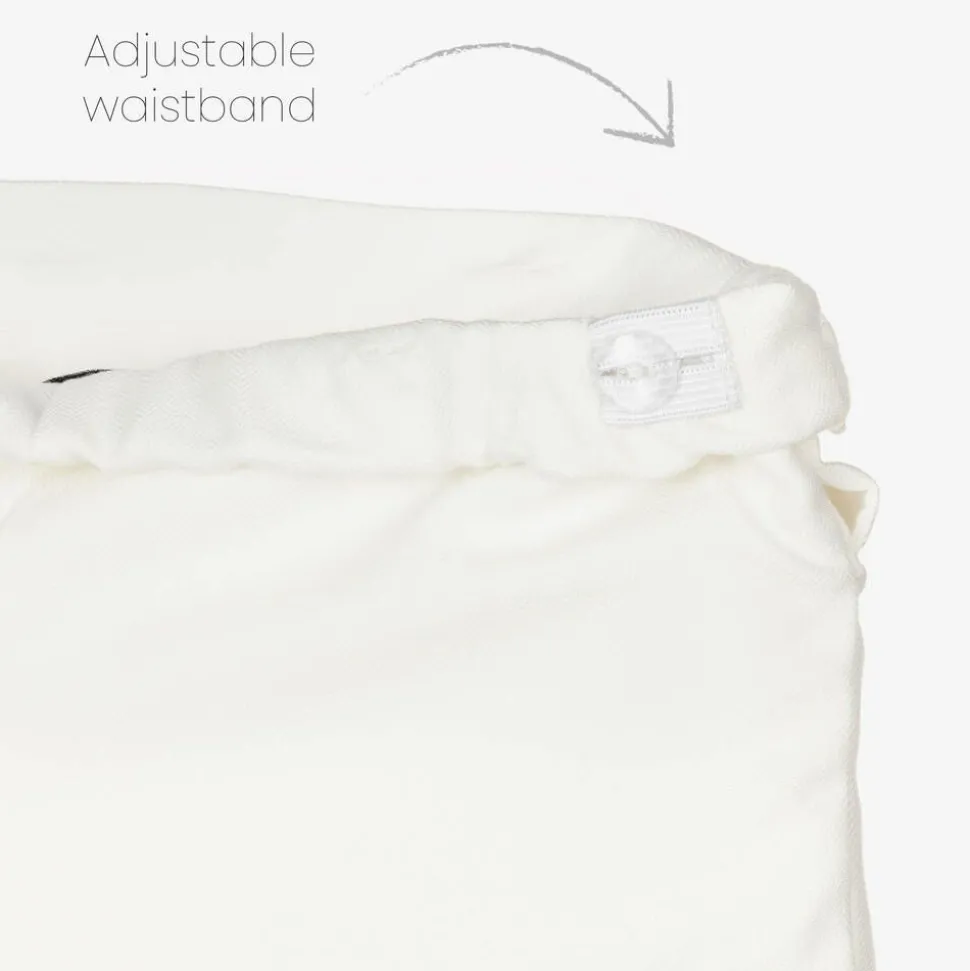 Boys Ivory Cotton Sailor Buster Suit