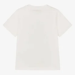 Boys Ivory Cotton T-Shirt