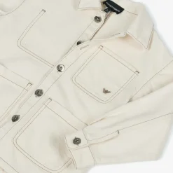 Boys Ivory Cotton Twill Jacket