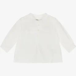 Boys Ivory Linen Shirt
