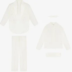 Boys Ivory Tuxedo Suit