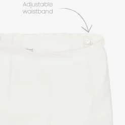 Boys Ivory Viscose Shorts Suit