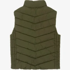 Boys Khaki Green Puffer Gilet