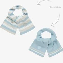 Boys Light Blue Reversible Scarf (115cm)