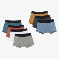 Boys Multicoloured Boxer Shorts (7 Pack)