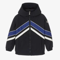 Boys Navy Blue & White Tseren Jacket