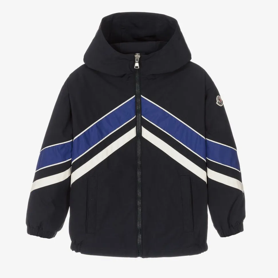 Boys Navy Blue & White Tseren Jacket
