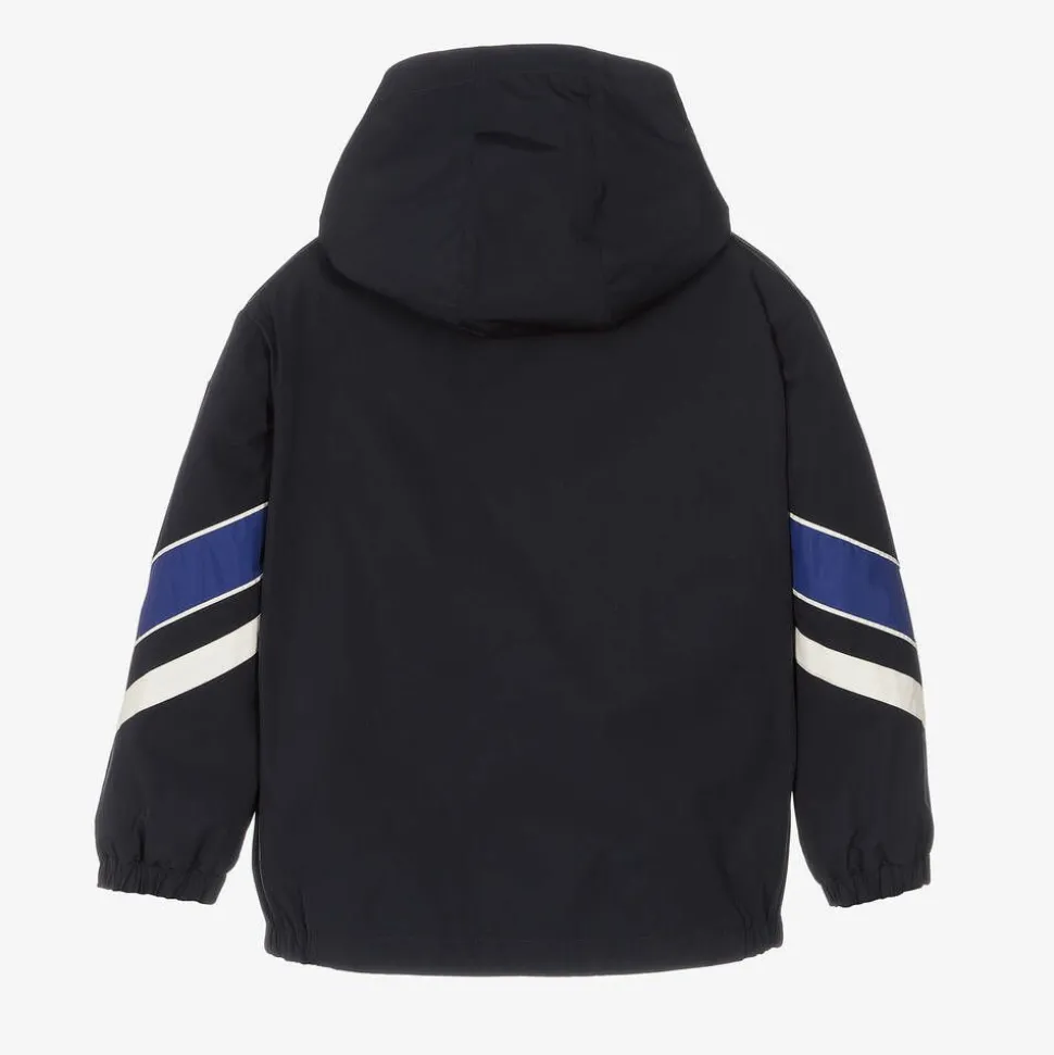 Boys Navy Blue & White Tseren Jacket