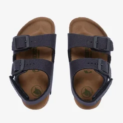 Boys Navy Blue Canvas Milano Sandals