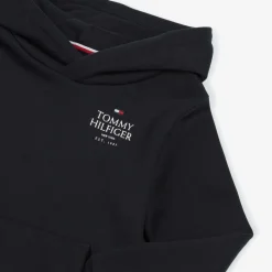 Boys Navy Blue Cotton Hoodie