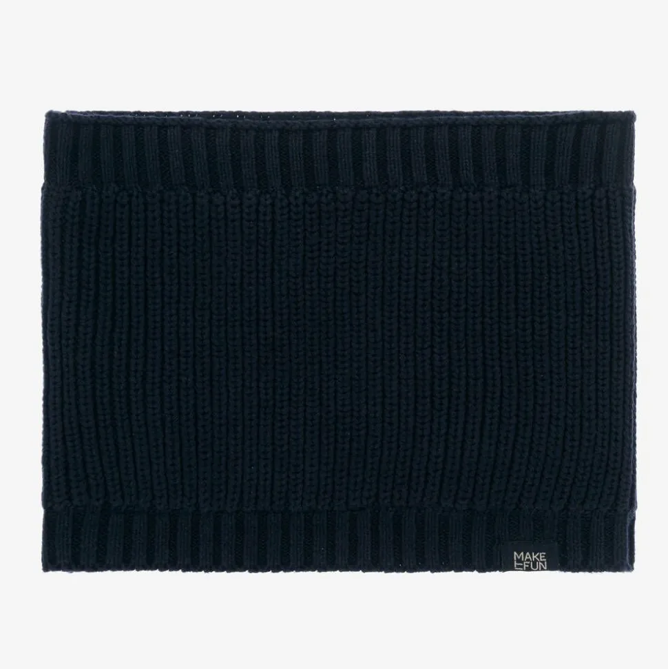 Boys Navy Blue Cotton Knit Snood