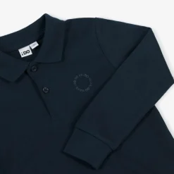 Boys Navy Blue Cotton Rugby Shirt