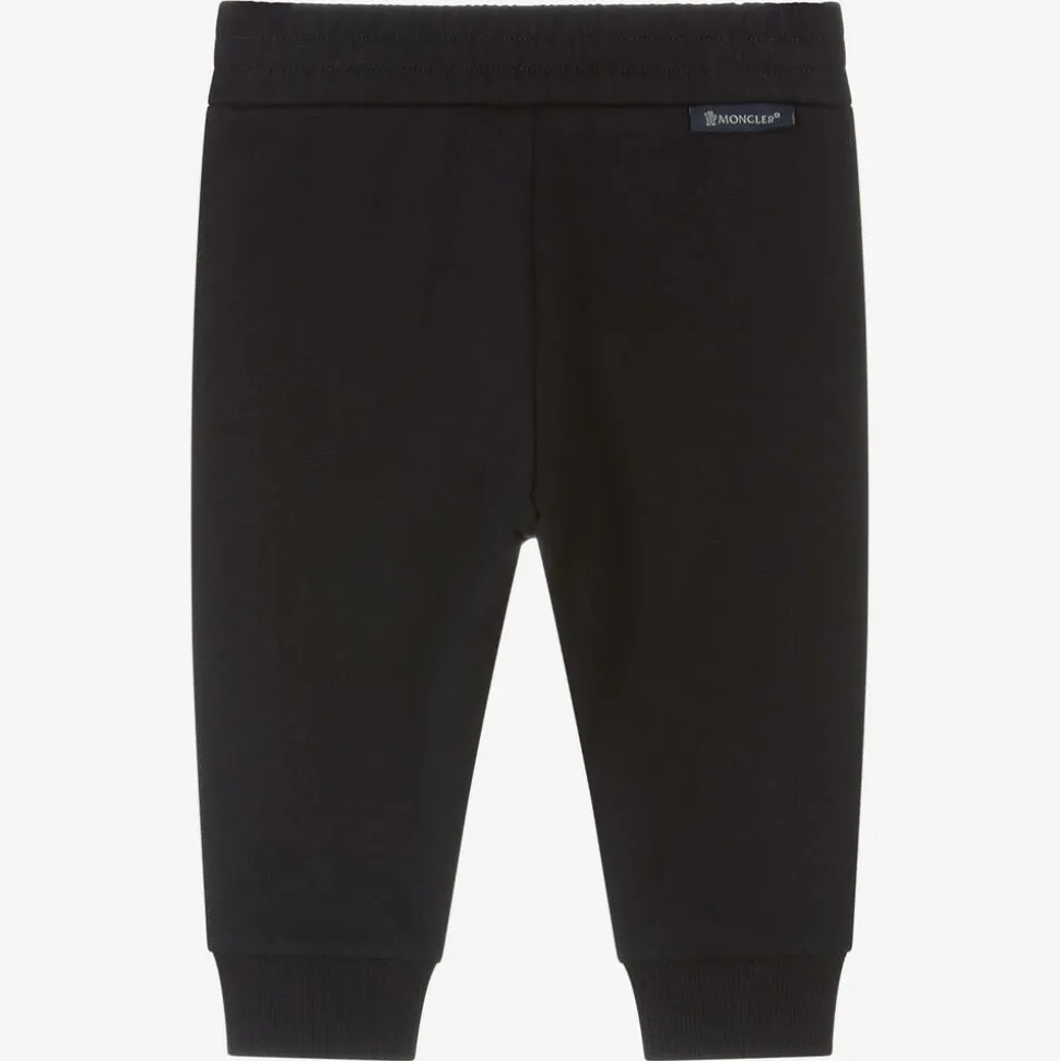 Boys Navy Blue Cotton Tape Joggers