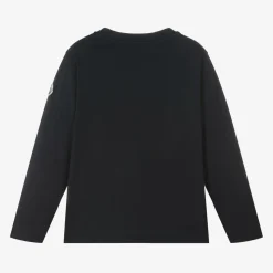 Boys Navy Blue Cotton Top