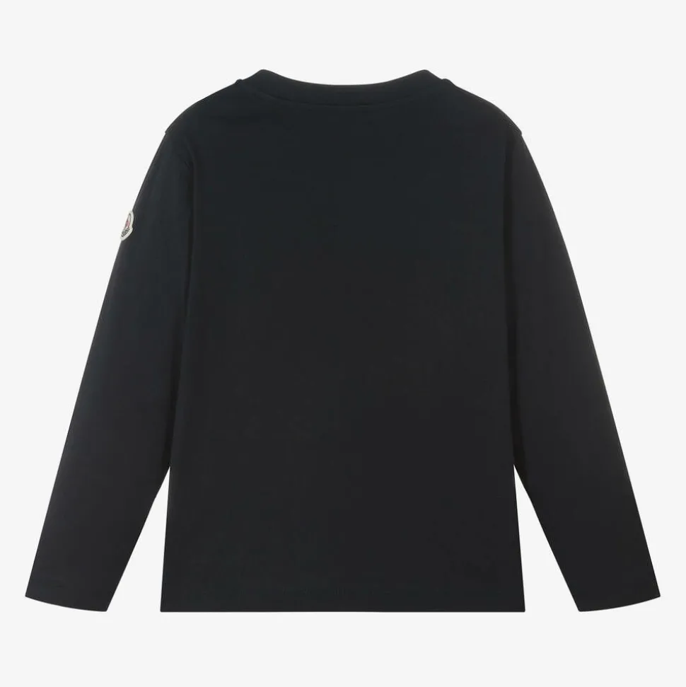 Boys Navy Blue Cotton Top