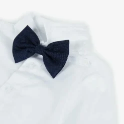 Boys Navy Blue Double Breasted Suit