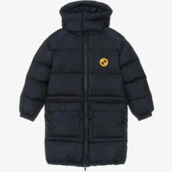 Boys Navy Blue Down-Fill GG Puffer Coat