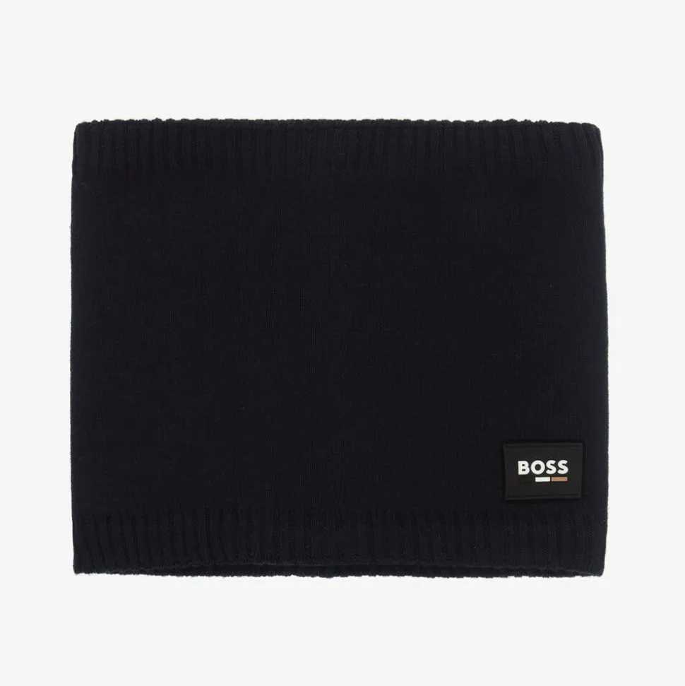 Boys Navy Blue Knitted Snood
