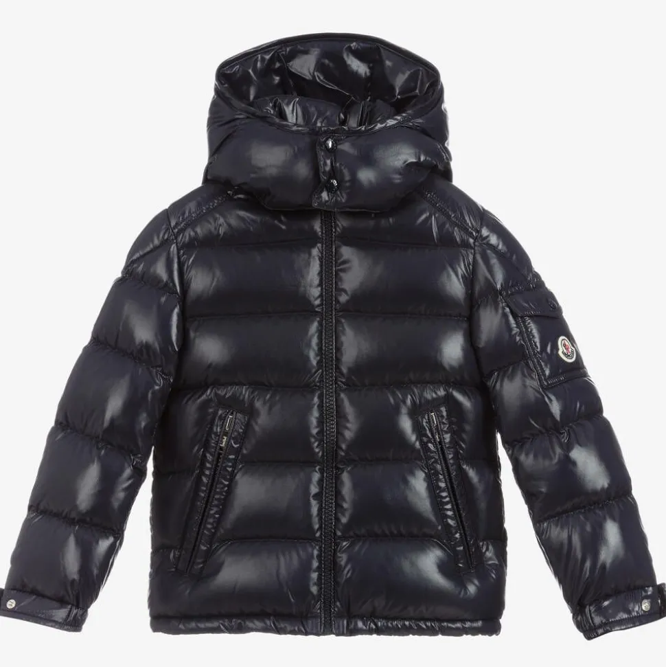 Boys Navy Blue New Maya Down Puffer Jacket