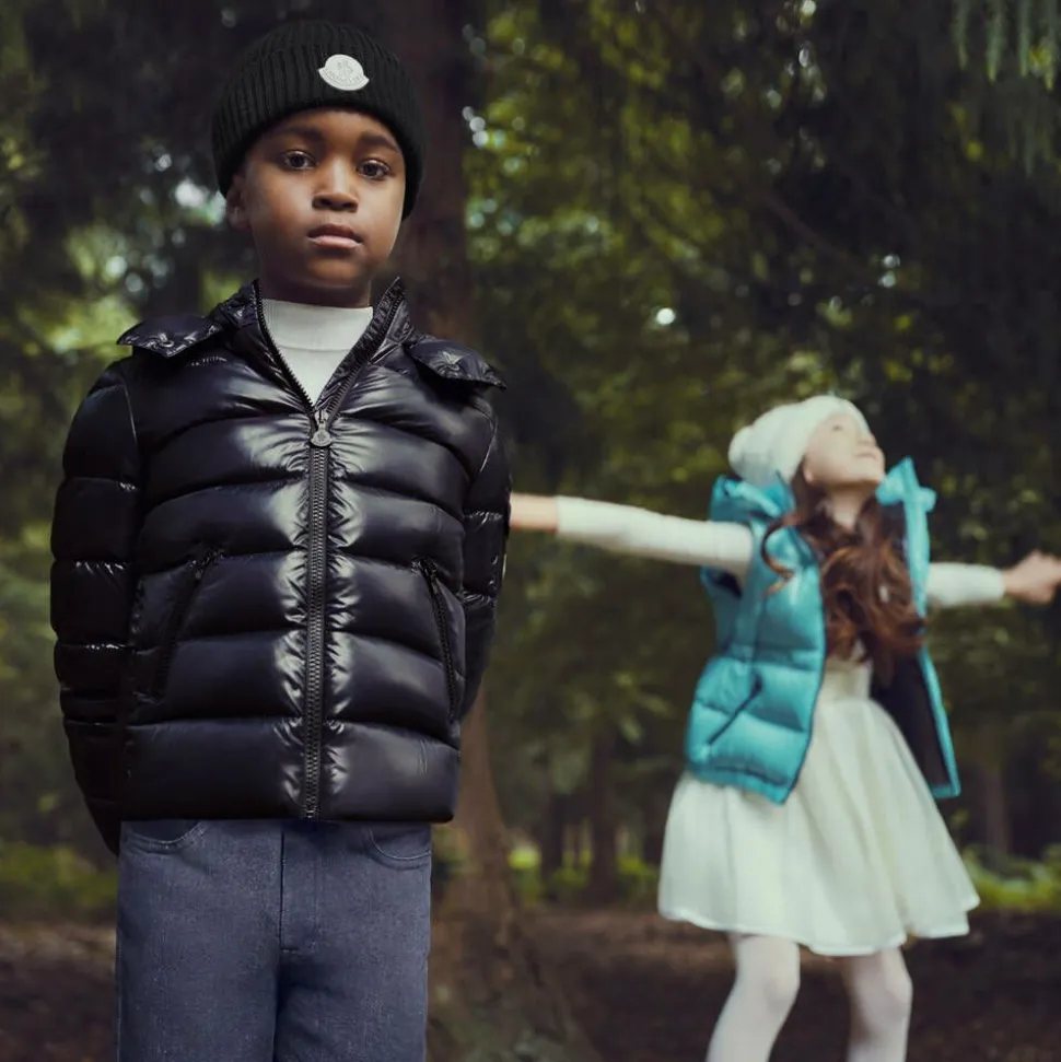 Boys Navy Blue New Maya Down Puffer Jacket