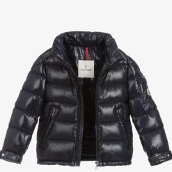 Boys Navy Blue New Maya Down Puffer Jacket