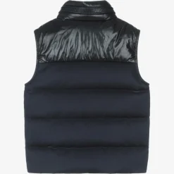 Boys Navy Blue Peter Down Padded Gilet