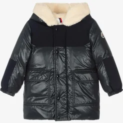 Boys Navy Blue Puffer Coat