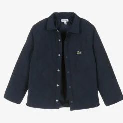 Boys Navy Blue Quilted Coat