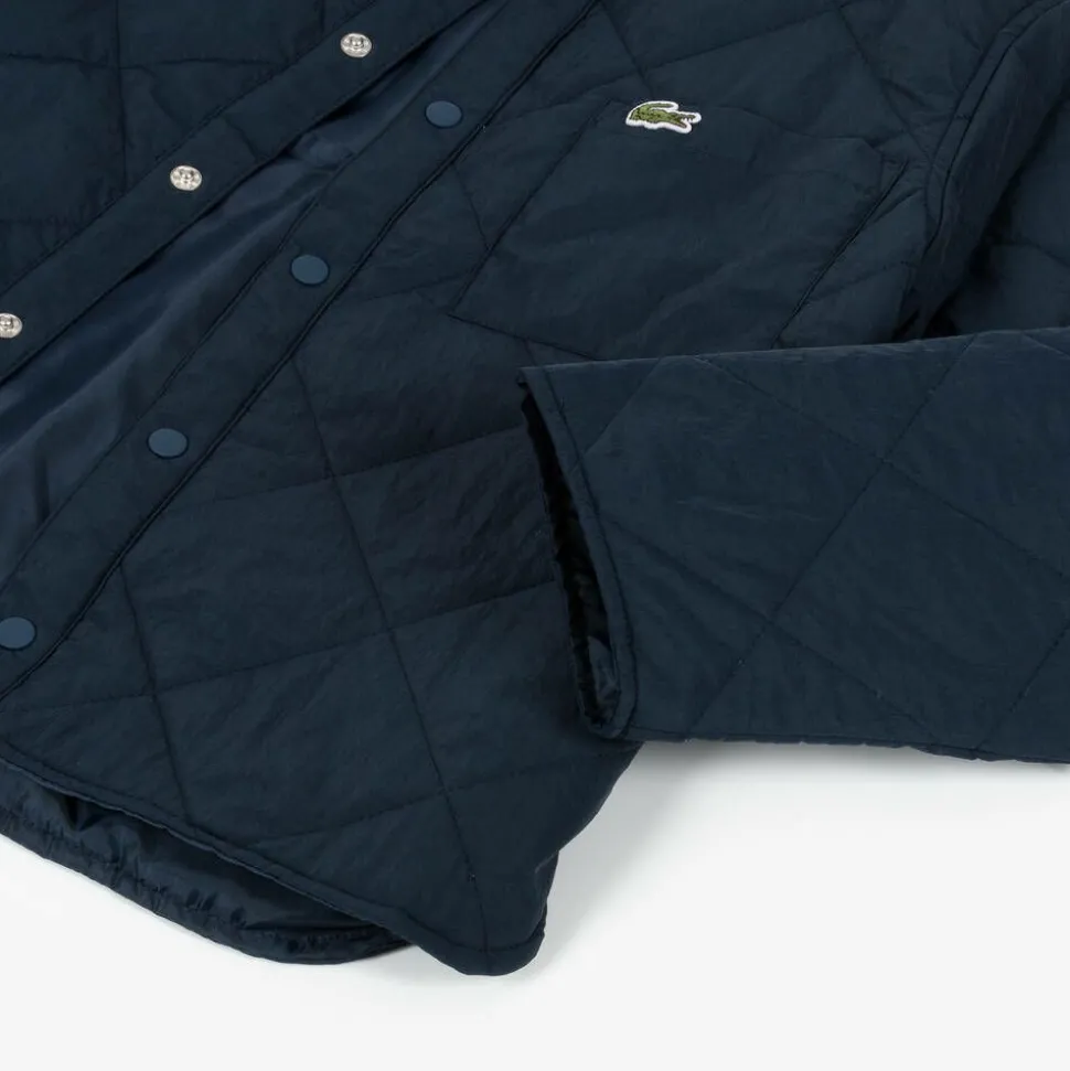 Boys Navy Blue Quilted Coat