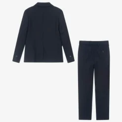 Boys Navy Blue Twill Suit