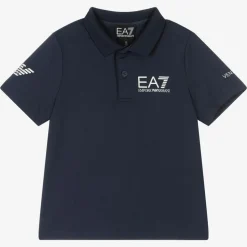 Boys Navy Blue Ventus7 Sports Polo Shirt