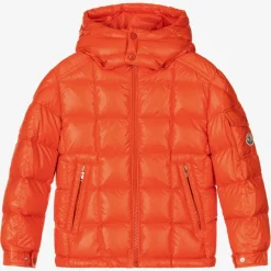 Boys Orange Jeff Down Puffer Jacket