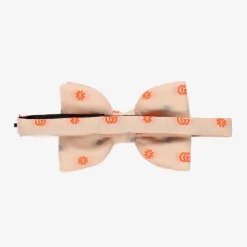 Boys Pale Pink GG Bow Tie (11cm)