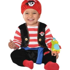 Boys Red & Black Pirate Costume