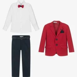 Boys Red & Blue Suit