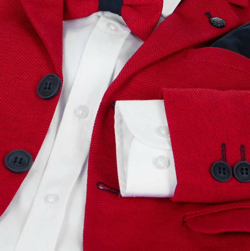 Boys Red & Blue Suit