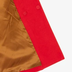 Boys Red Corduroy Coat