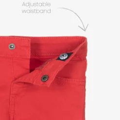 Boys Red Cotton Shorts