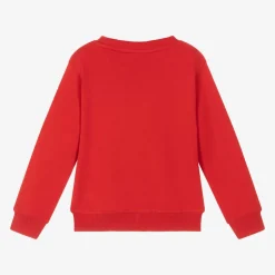 Boys Red Cotton Sweatshirt