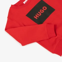 Boys Red Cotton Sweatshirt