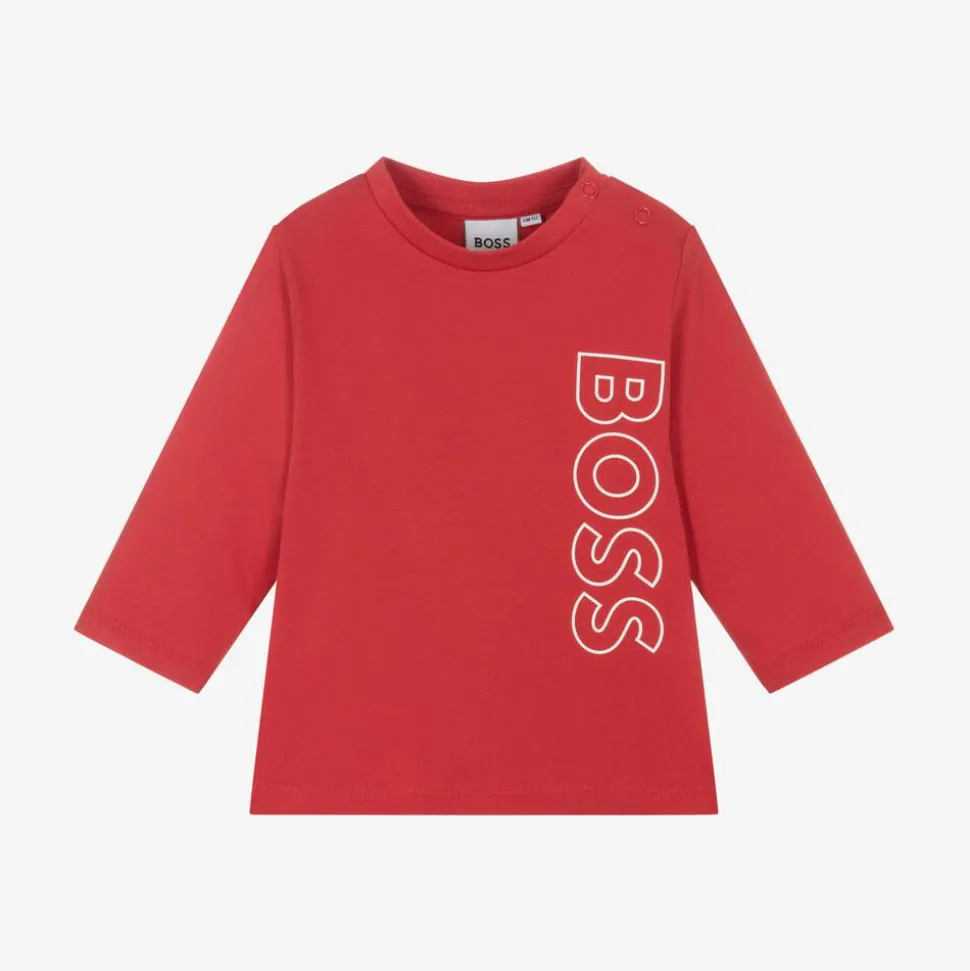 Boys Red Cotton Top