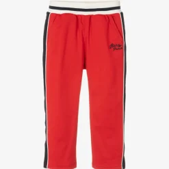 Boys Red Jersey Snake Joggers