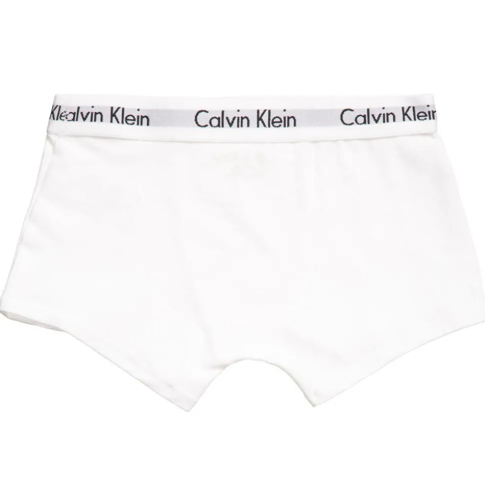 Boys White & Grey Cotton Boxer Briefs (Pack of 2)